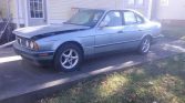 Blue 1990 BMW E34 525i sedan automatic For Sale