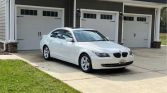 5 series white 2008 BMW E60 528i automatic sedan For Sale