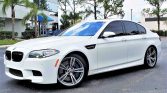 White 2014 BMW M5 F10 4.4L V8 automatic sedan For Sale