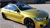 Austin Yellow Metallic 2015 BMW M4 coupe 6spd manual For Sale