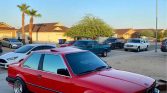 3 series red 1984 BMW E30 325e automatic coupe For Sale