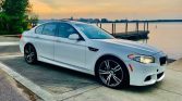 5 series white 2012 BMW F10 550i automatic sedan For Sale
