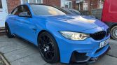 Yas Marina Blue 2016 BMW M4 coupe automatic For Sale