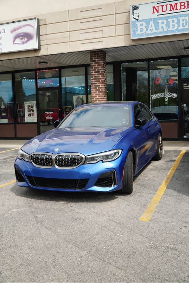 Blue 2022 BMW M340i xDrive automatic sedan For Sale