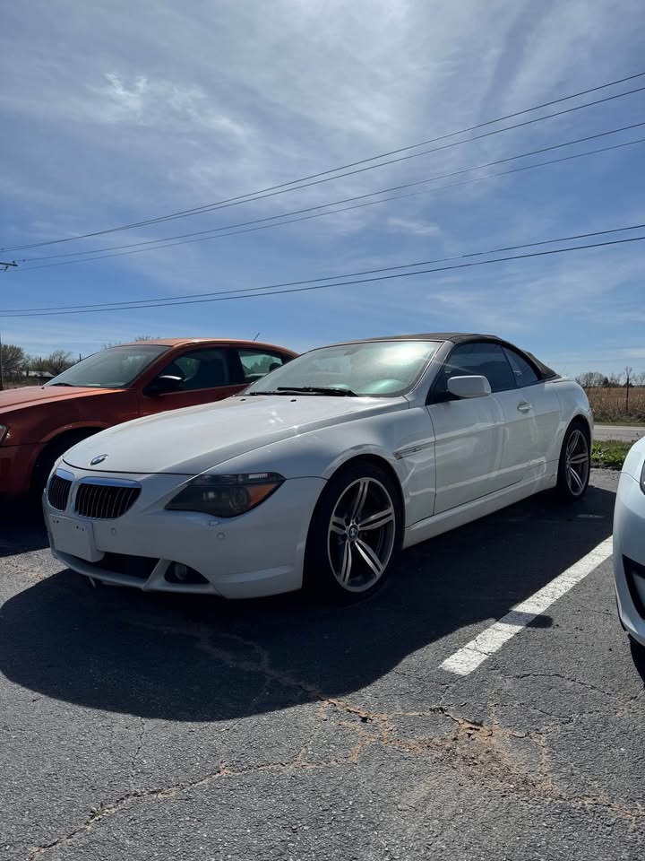 White 2005 BMW 645Ci automatic V8 convertible For Sale