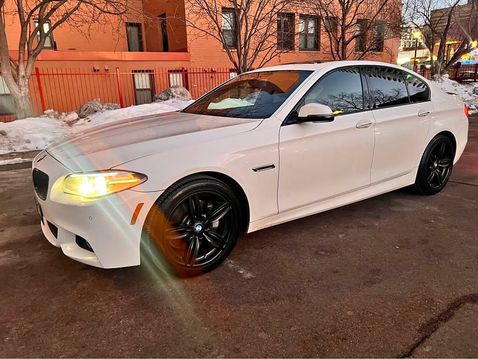 White 2014 BMW 535i xDrive automatic sedan For Sale