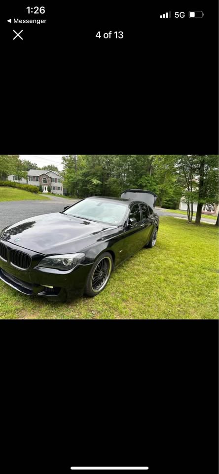7 series black 2009 BMW 750i automatic sedan For Sale