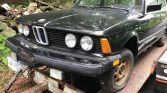 Black 1980 BMW 320i no engine and transmission For Sale
