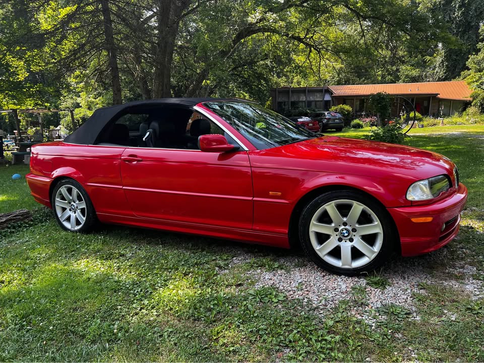Red 2002 BMW 325ci E46 convertible automatic For Sale