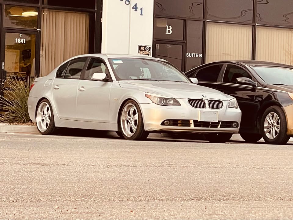 Silver 2005 BMW 545i automatic sedan For Sale or Trade