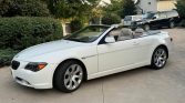 White 2004 BMW 645ci automatic convertible For Sale