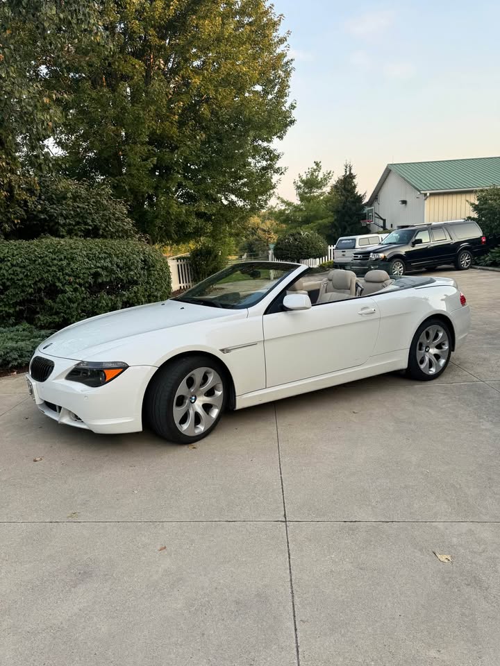 White 2004 BMW 645ci automatic convertible For Sale