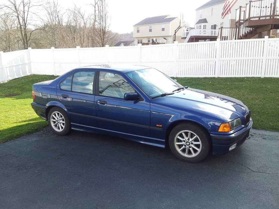3 series blue 1998 BMW E36 328i sedan automatic For Sale
