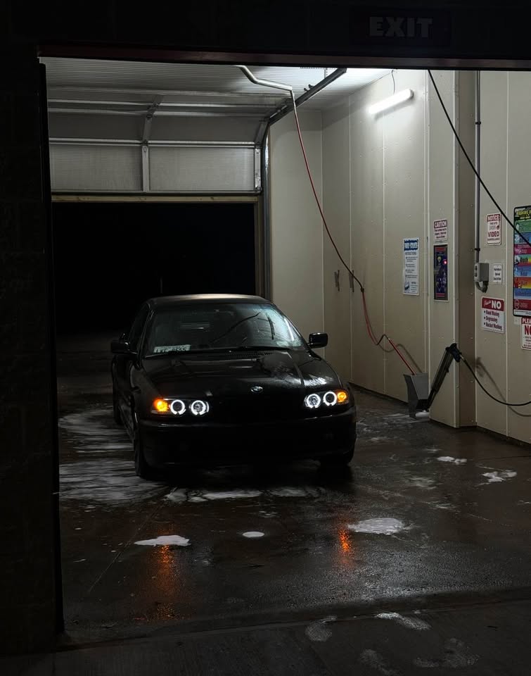 Black 2001 BMW E46 325Ci convertible automatic For Sale