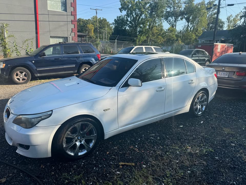 White 2008 BMW E60 535xi sedan automatic For Sale